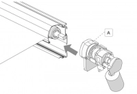Fiamma F45s Motor Kit F45s - Polar White, Электромотор для маркизы, 12V, белый