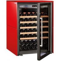 EuroCave V-Collection-S (5 полок, дверь Full Glass, красный сатин)
