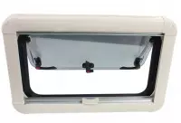 MobileComfort WE5035R, Окно для автодома, стекло - акрил двуслойный, металлическая рама со сквозным креплением, рулонная шторка+маскитка