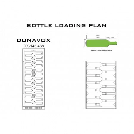 Купить встраиваемый винный шкаф Dunavox DX-143.468SS