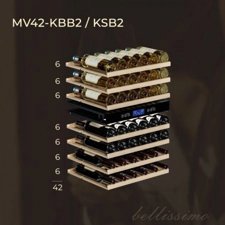 Купить встраиваемый винный шкаф Meyvel MV42-KSB2