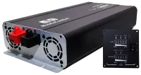 Инвертор MobileComfort S2012-BC, 2000Вт, 12В, чистый синус,  розетка 230V, встроенное зарядное устройство 20А, схема приоритетов 230V, функция бесперебойника, USB выход, в комплекте настенная панель управления