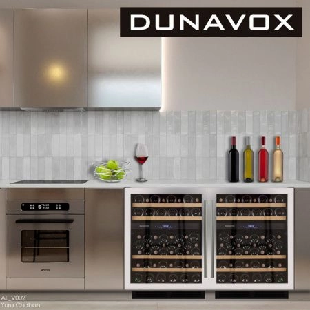 Купить встраиваемый винный шкаф Dunavox DX-53.130SDSK/DP