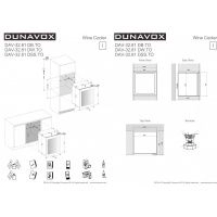 Купить встраиваемый винный шкаф Dunavox DAV-32.81DB.TO