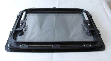 MobileComfort W5035P, 500х350mm, Окно откидное, шторка плиссированная, антимаскитка