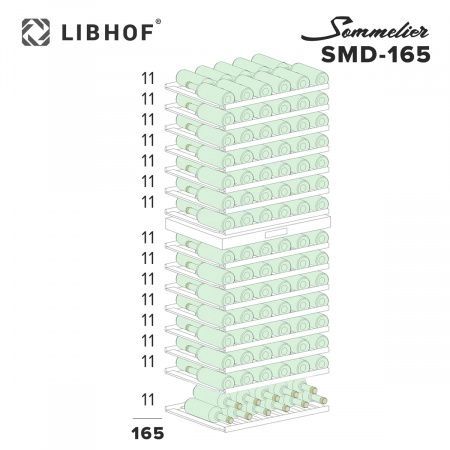 Купить встраиваемый винный шкаф Libhof Sommelier SMD - 165 black