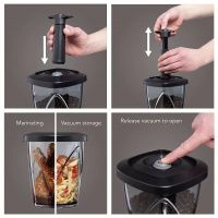 Купить Вакуумный маринатор 1,3 л (с помпой), черный