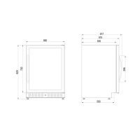 Купить встраиваемый винный шкаф Dometic E45FG Elegance