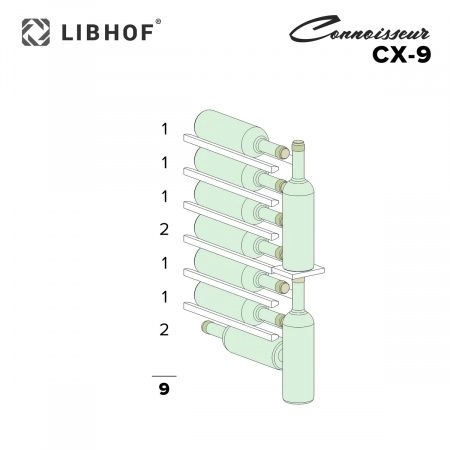Купить встраиваемый винный шкаф Libhof Connoisseur CX-9 black
