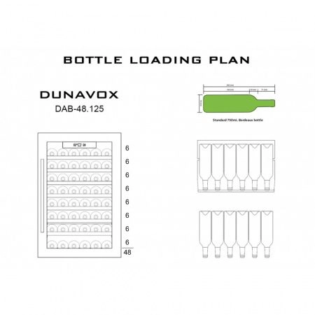 Купить встраиваемый винный шкаф Dunavox DAB-48.125B