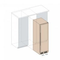 Купить встраиваемый винный шкаф Dunavox DX-166.428DBK