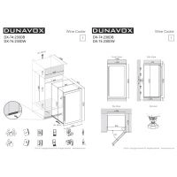 Купить встраиваемый винный шкаф Dunavox DX-74.230DW