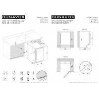 Купить встраиваемый винный шкаф Dunavox DAU-46.146DSS