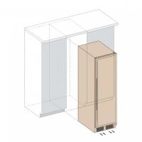 Купить встраиваемый винный шкаф Dunavox DX-181.490DBK