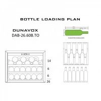 Купить встраиваемый винный шкаф Dunavox DAB-26.60B.TO