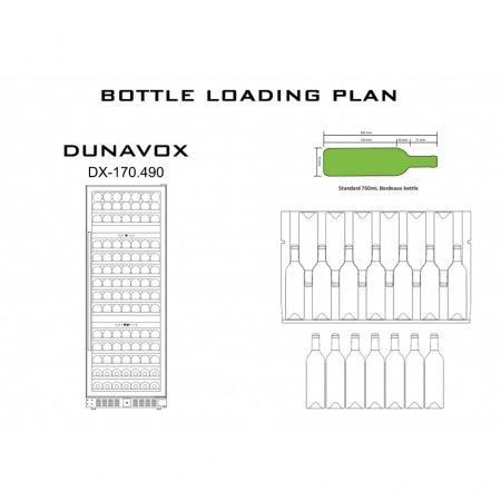 Купить встраиваемый винный шкаф Dunavox DX-170.490TBK