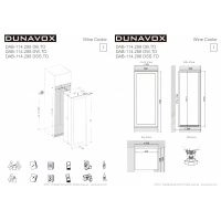 Купить встраиваемый винный шкаф Dunavox DAB-114.288DW.TO