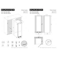 Купить встраиваемый винный шкаф Dunavox DX-166.428DBK