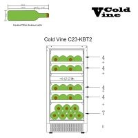 Купить встраиваемый винный шкаф Cold Vine C23-KBT2