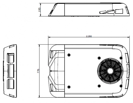 Купить кондиционер EcoFlex4E AC unit 24V 4kW