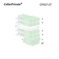 Купить встраиваемый винный шкаф CellarPrivate винный шкаф встраиваемый, двухзонный на 27 бутылок (CP027-2T)