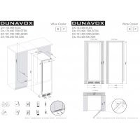Купить встраиваемый винный шкаф Dunavox DX-181.490DBK