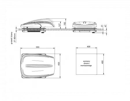 Freucamp RV Plusfan 3J-PF 400*400, Люк приточно-вытяжной, transparent (прозрачный)