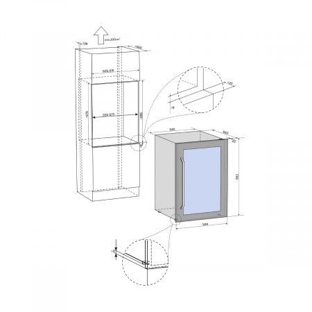 Купить встраиваемый винный шкаф Libhof Connoisseur CKD-42 silver