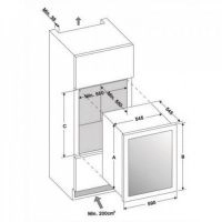 Купить встраиваемый винный шкаф Dunavox DAB-36.80DSS