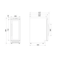 Купить встраиваемый винный шкаф Dometic B29G Basic