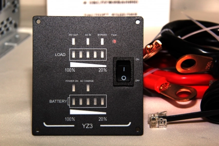 Инвертор MobileComfort S1024-BC, 1000Вт, 24В, чистый синус, розетка 230V, встроенное зарядное устройство 5А, схема приоритетов 230V, функция бесперебойника, USB выход, в комплекте настенная панель управления