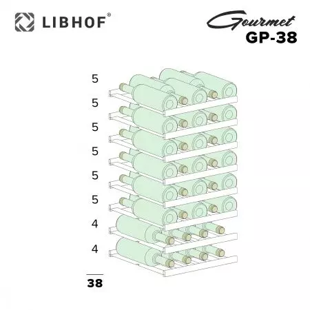 Купить отдельностоящий винный шкаф Libhof Gourmet GP-38 black