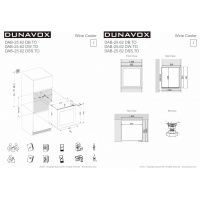 Купить встраиваемый винный шкаф Dunavox DAB-25.62DOP.TO
