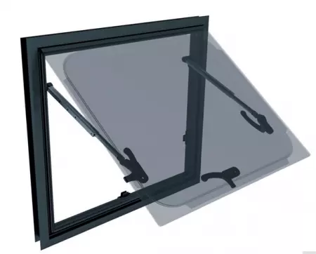 Sanjo 3J-SFAW 400x700мм, Окно для автодома, квадратный профиль, RV Square Flat Acrylic Window